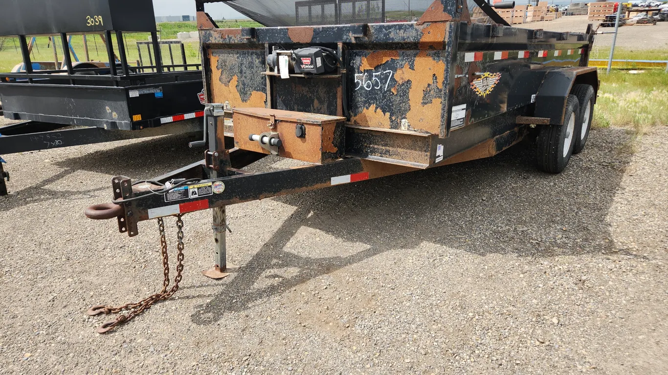 2012 H&H Trailers T/A 14' Pintle Hitch Equipment Trailer