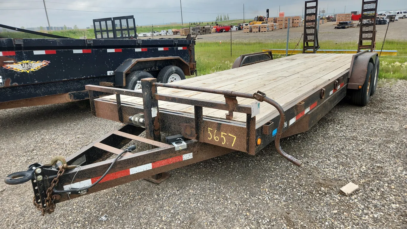 2007 SWS Trailers T/A 24' Pintle Hitch Equipment Trailer