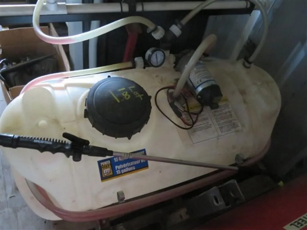 Yard Sprayer, 12V pump, 15 gal. poly tank