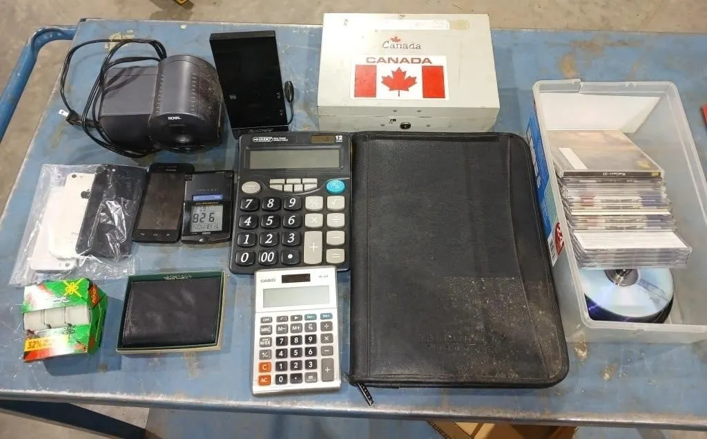 Office bundle, Leather file folder, Calculator's,