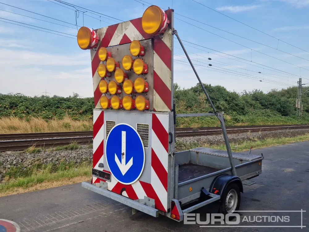 Trebbiner Single Axle Traffic Lights Trailer (German Reg. Docs. Available)