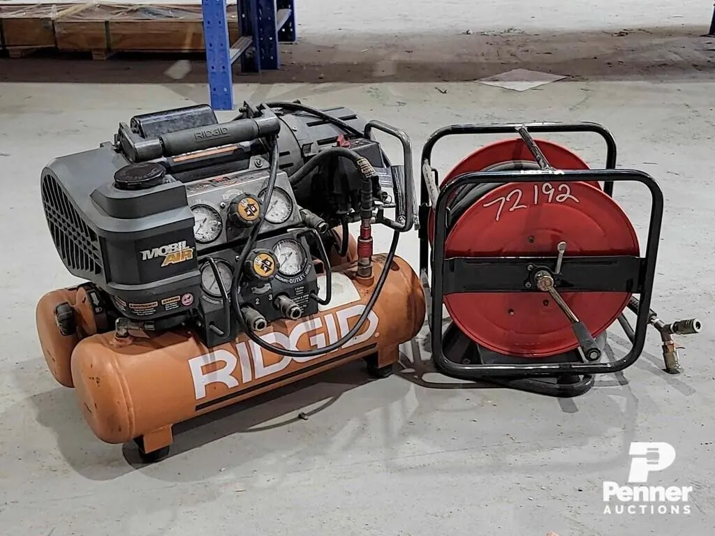Ridgid Mobil Air Electric Compressor w/ Hose Reel