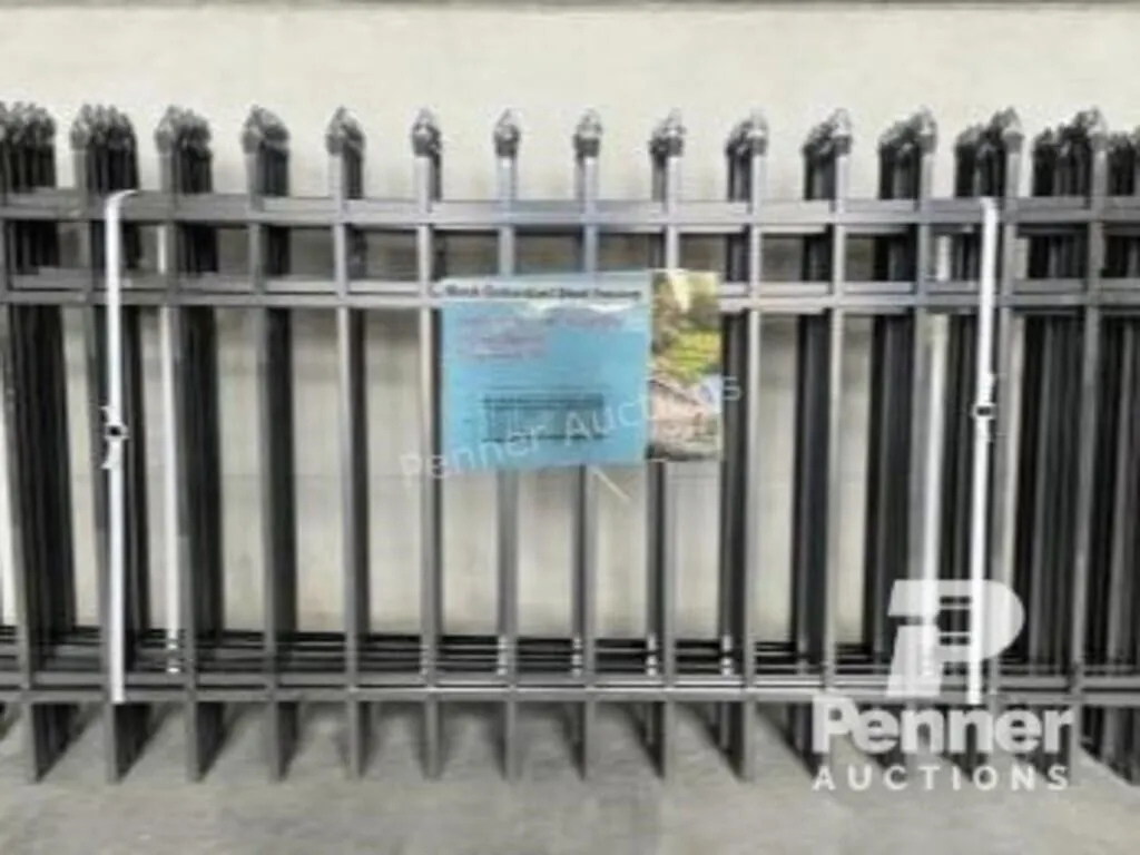 Black Galvanized Steel Fencing
�Pack of 10panels
