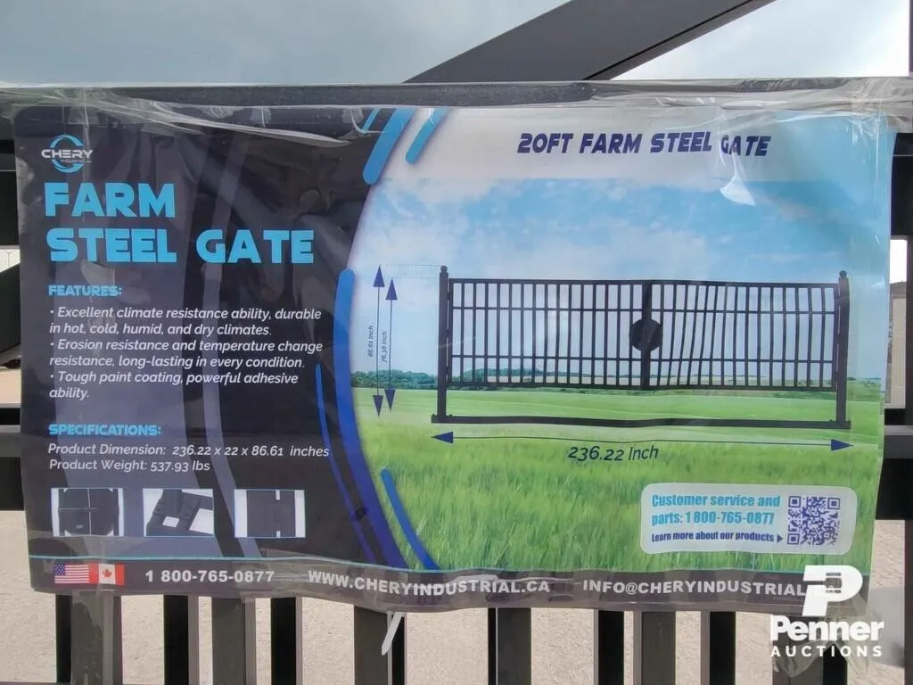 Greatbear 20' Farm Metal Driveway Gate TM18-NCC