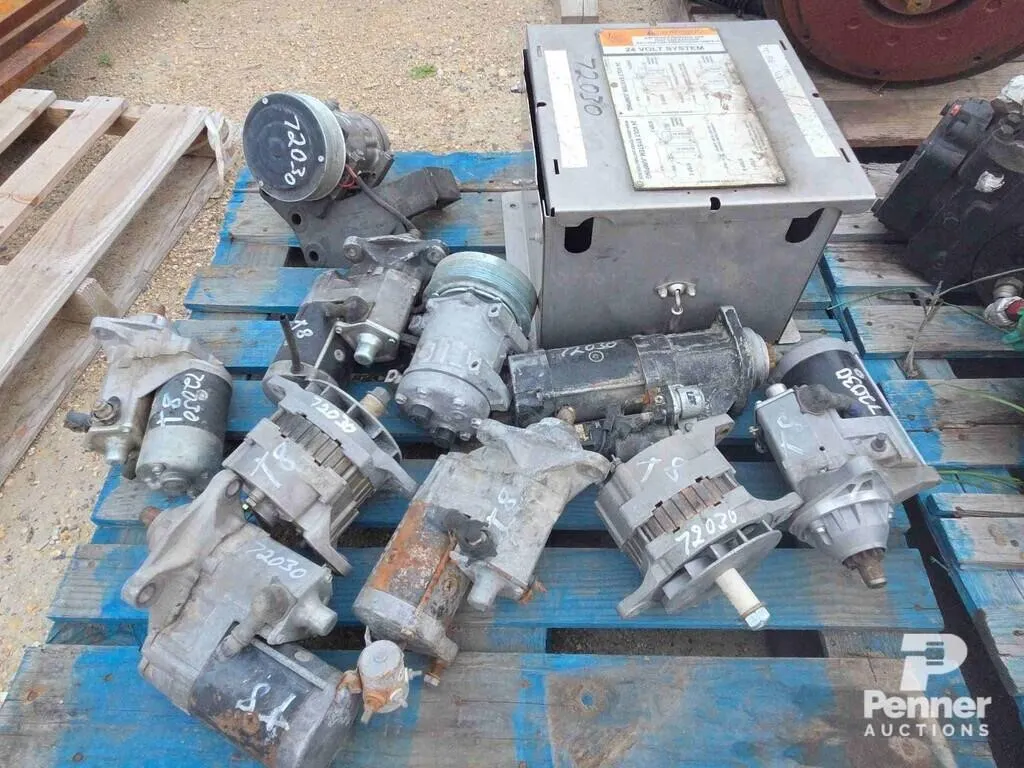 Qty of NH T8 Starters, Alternators, A/C Compressor