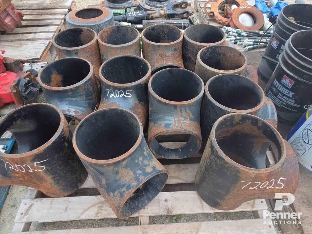 Qty of 8" Steel Weld On Tee Fittings