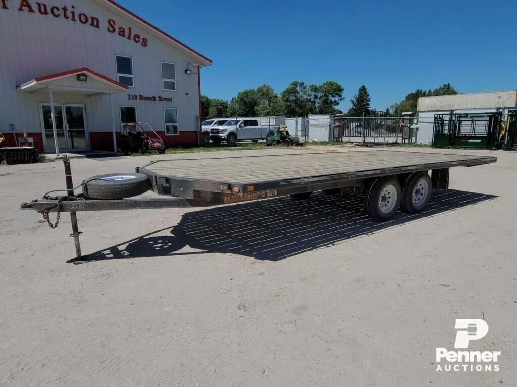 2011 20' Double A 7000 LB Flatdeck Trailer T/A
