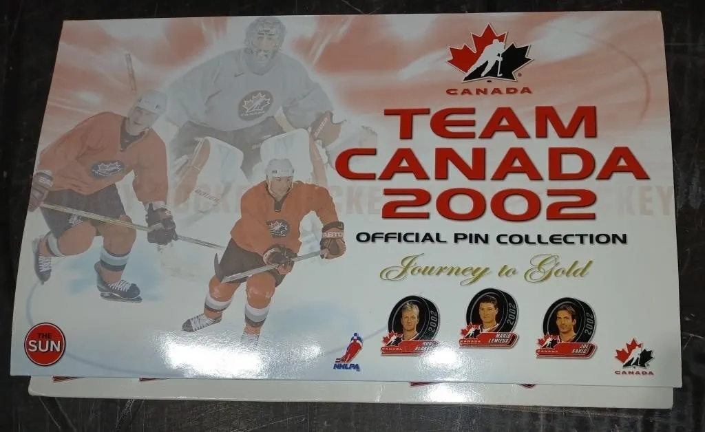 Team Canada 2002 Official Pin collection Journey