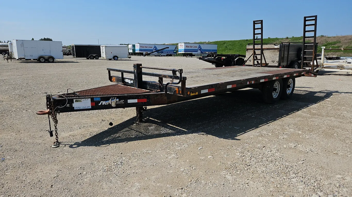 2006 SWS T/A 17ft Pintle Hitch Equipment Trailer
