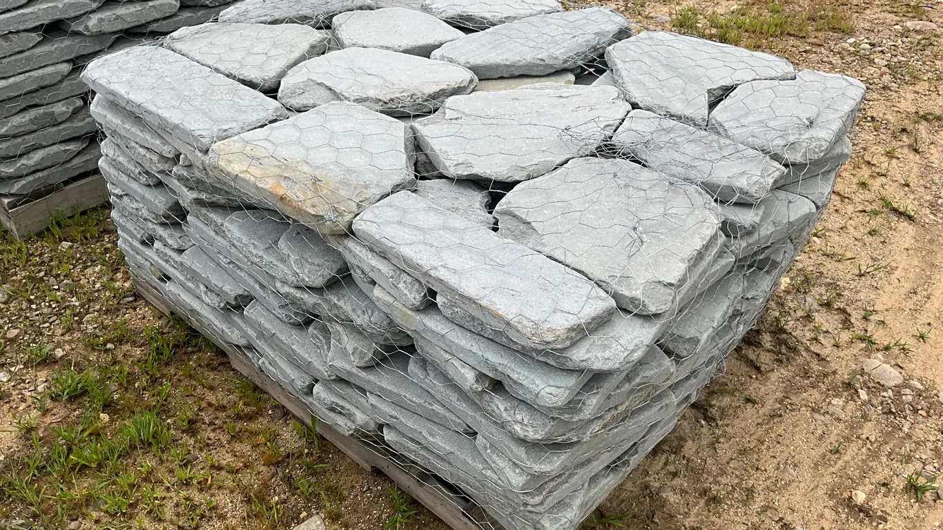 PALLET OF 1.5” TUMBLED IRREGULAR PAVERS