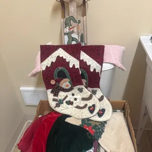 CHRISTMAS ITEMS-STOCKINGS-SLEDTREE SKIRT-MISC