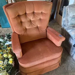 ORANGE LAZYBOY ROCKER RECLINER