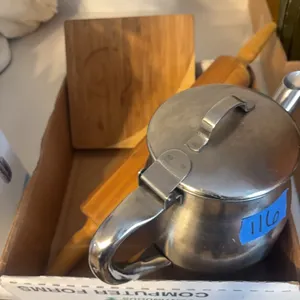 WOOD ROLL PIN-COFFEE SERVER