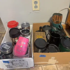SEVERAL COFFE  MUGS-WATER CUPS-MISC