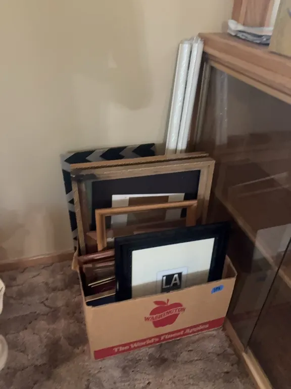 SEVERAL FRAMES-GRANKIDS HANGING-BLINDS