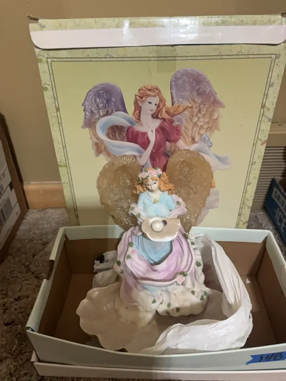 2 ANGEL FIGURINES