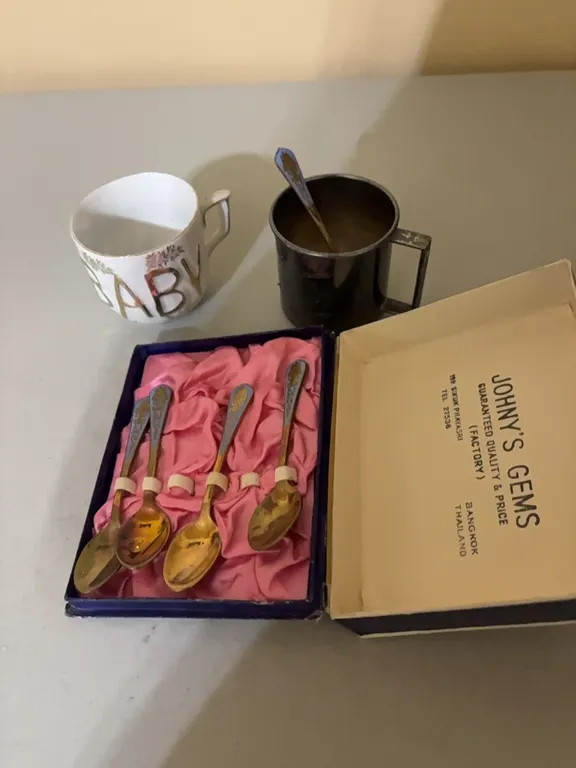 BABY SPOONS-BABY CUPS