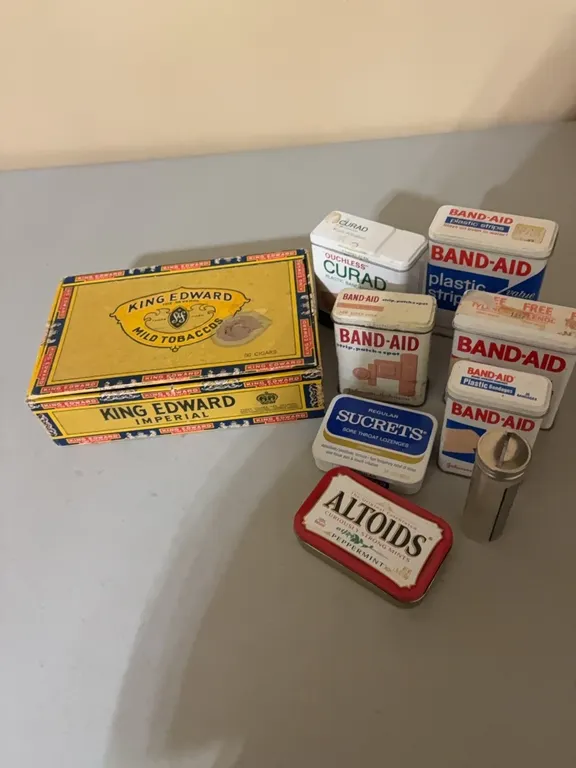 BANDAID TINS-TOBACCO BOX