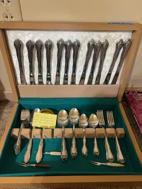 SILVERWARE IN CHEST