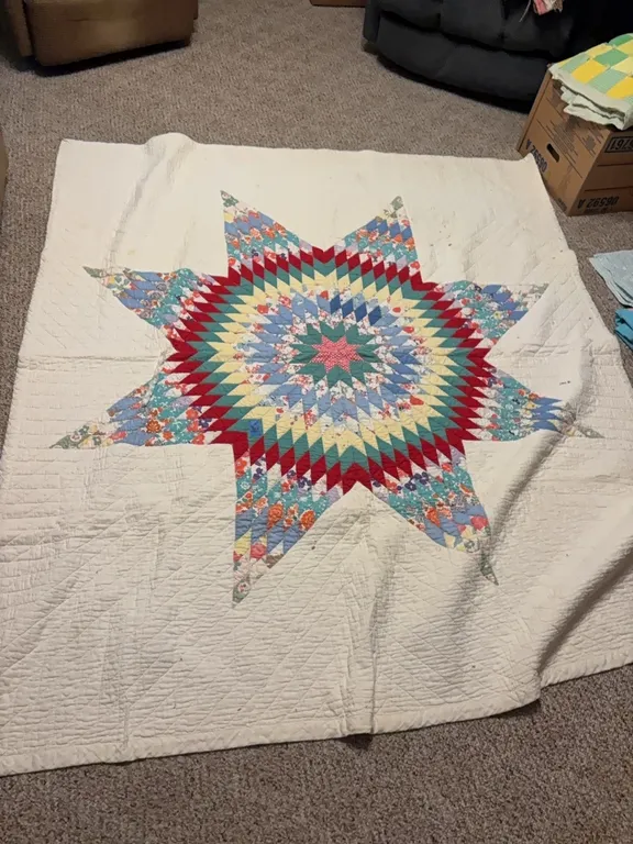 HOMEMADE STAR QUILT