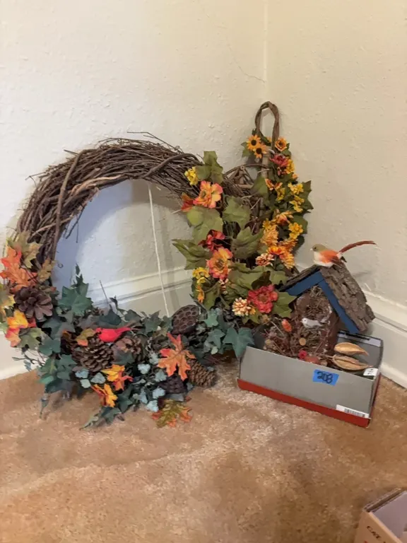 FALL WREATH-BIRDHOUSE-FALL SWAG