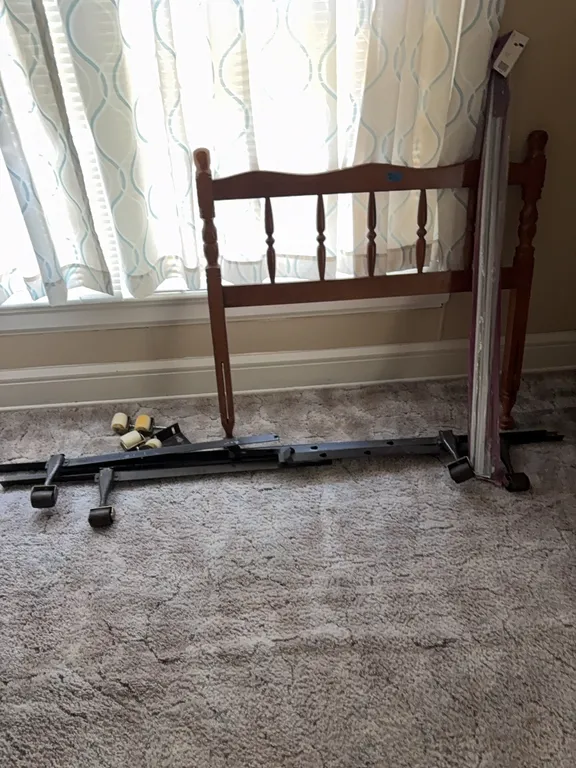 TWIN BED FRAME-HEADBOARD