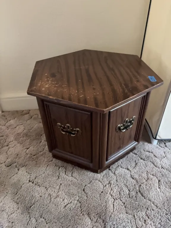 OCTAGON END TABLE