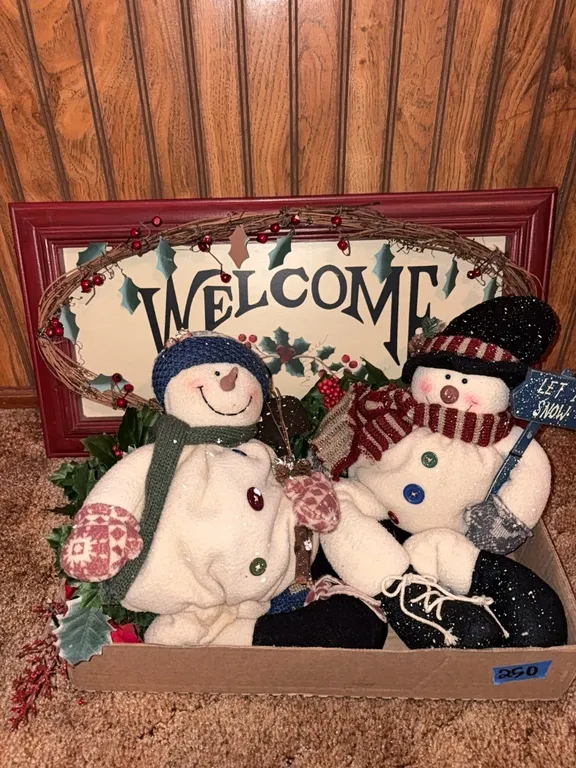 SNOWMEN-WELCOME SIGN