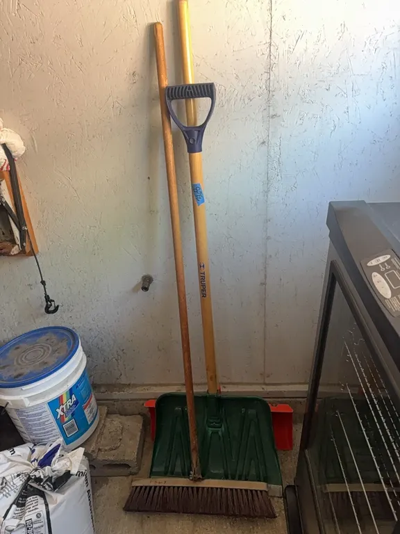2 SNOW SHOVELS-BROOM