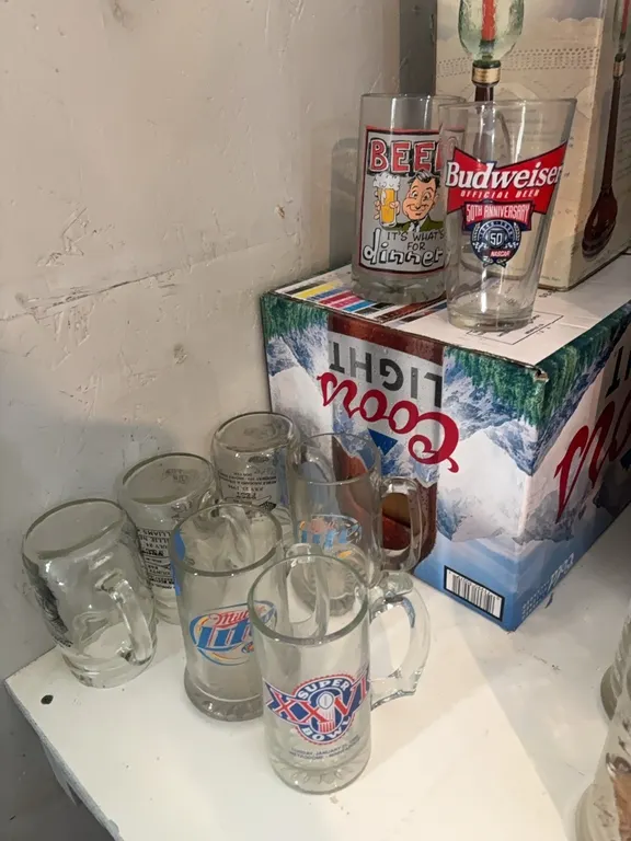 8 BEER GLASSES