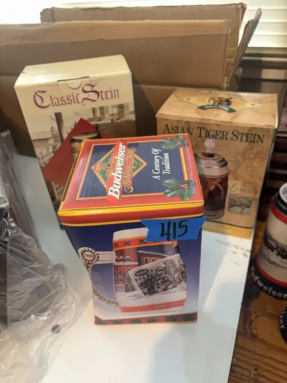 BUDWEISER MUG-2 STEINS