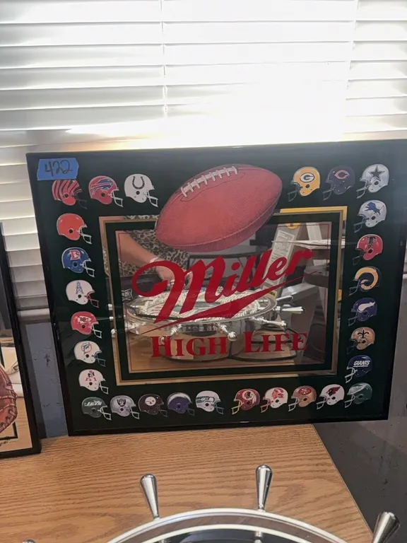 MILLER HIGHLIFE FOOTBALL MIRROR