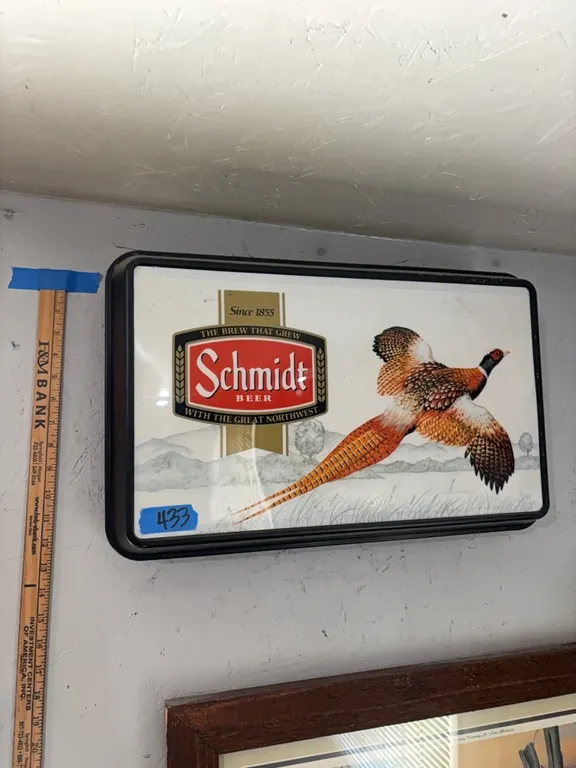 SCHMIDT BEER SIGN