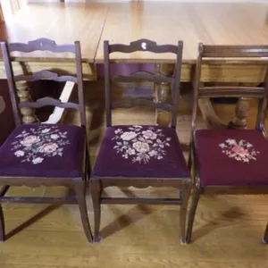 Embroidered Dining Side Chairs