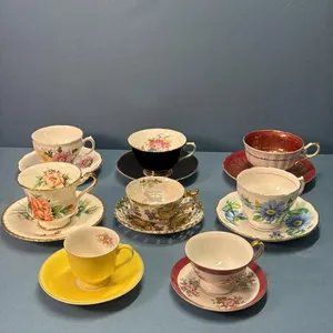 (8) CUPS AND SAUCERS
