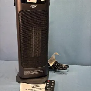 OMNI 18IN TOWER CERAMIC HEATER WITH REMOTE
