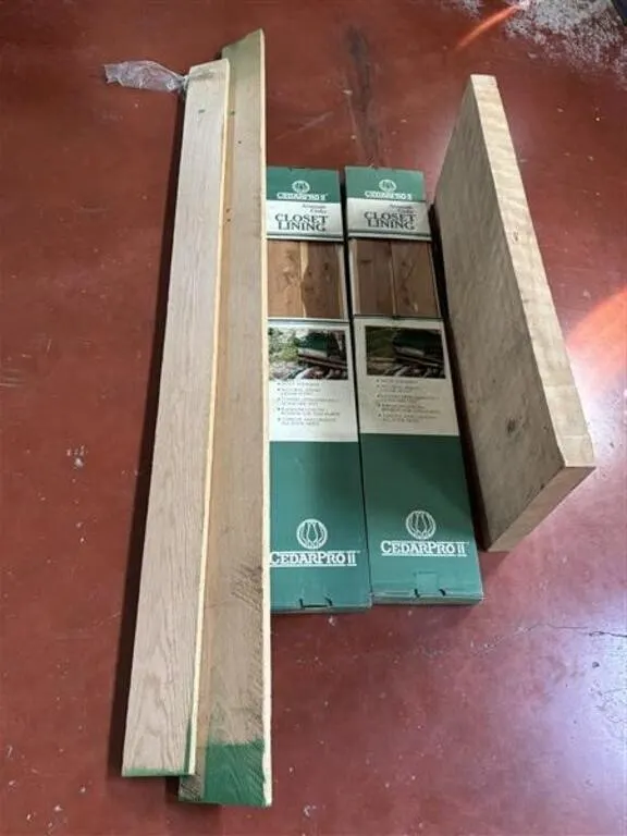 2 Packages of Cedar Closet Boards * Harwood Boards