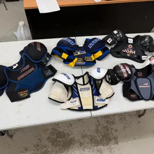 (5) Hockey Shoulder Pads (Assorted Sizes)