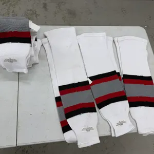 (5) 32" Length Hockey Socks & (1) Single Sock