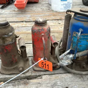 3- bottle jacks (1 pneumatic)