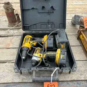 DeWalt impact and drill set (2 batteries, 1 charger)