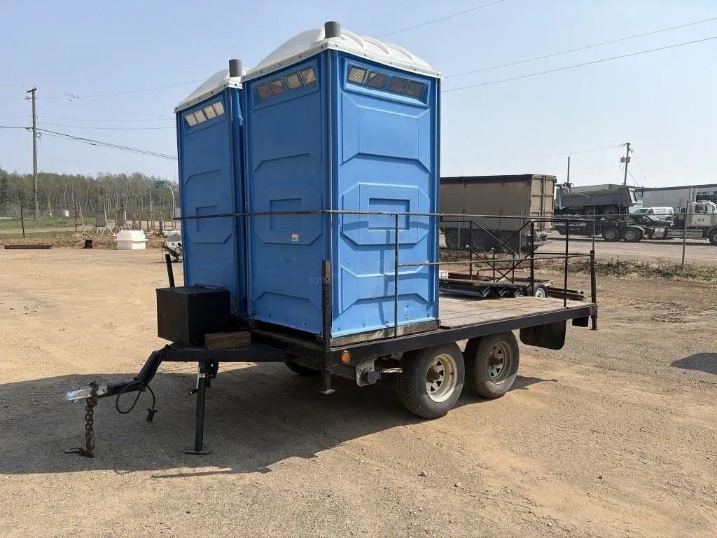 1988 Ubilt Trailer With Two Blue Portable Toilets