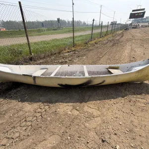 Yellow Fiberglass Canoe - 15 Ft