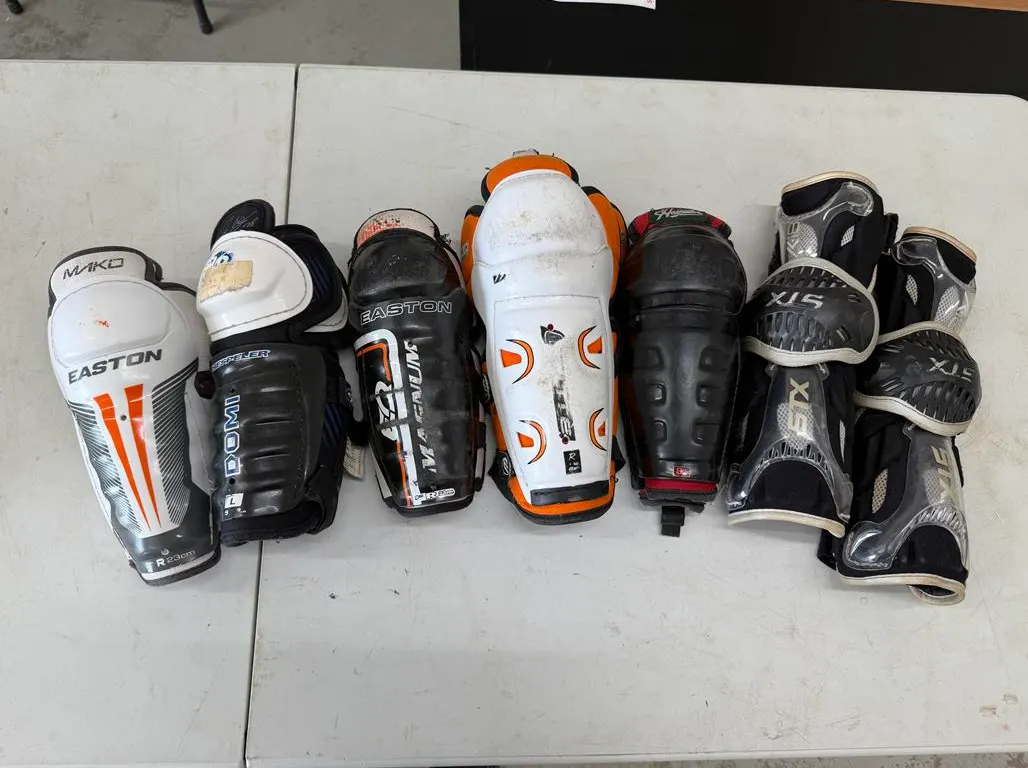 (6) Shin Pads (Assorted Brands & Sizes)