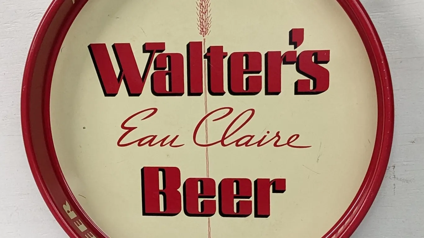 WALTERS BEER TRAY EAU CLAIRE WISCONSIN
