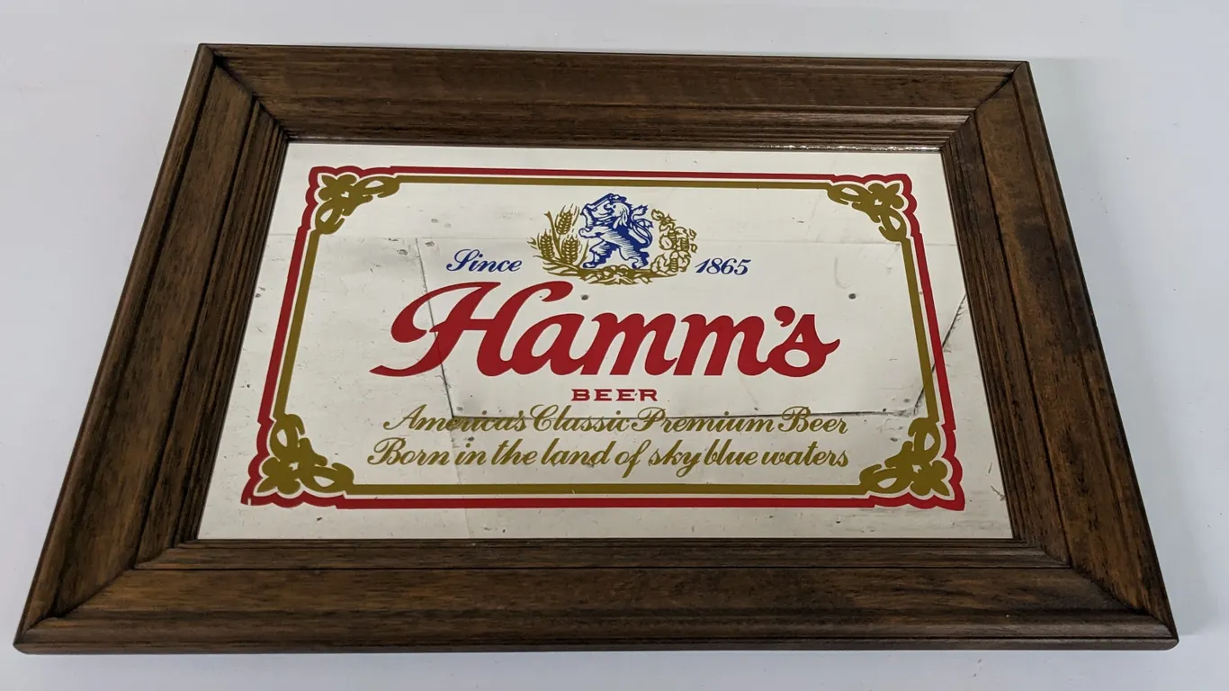 HAMMS BEER MIRROR