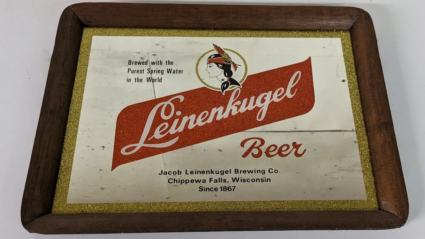 LEINENKUGEL BEER MIRROR LEINENKUGELS CHIPPEWA FALLS WISCONSIN