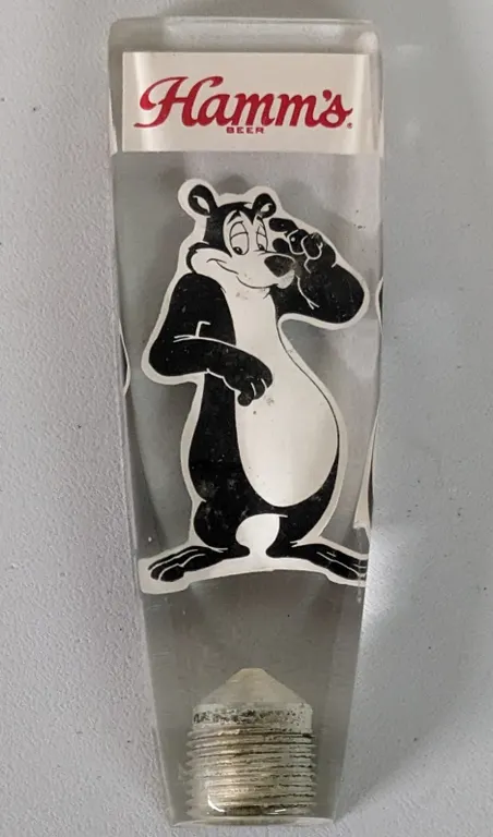 LUCITE HAMMS BEER BEAR TAP KNOB HANDLE