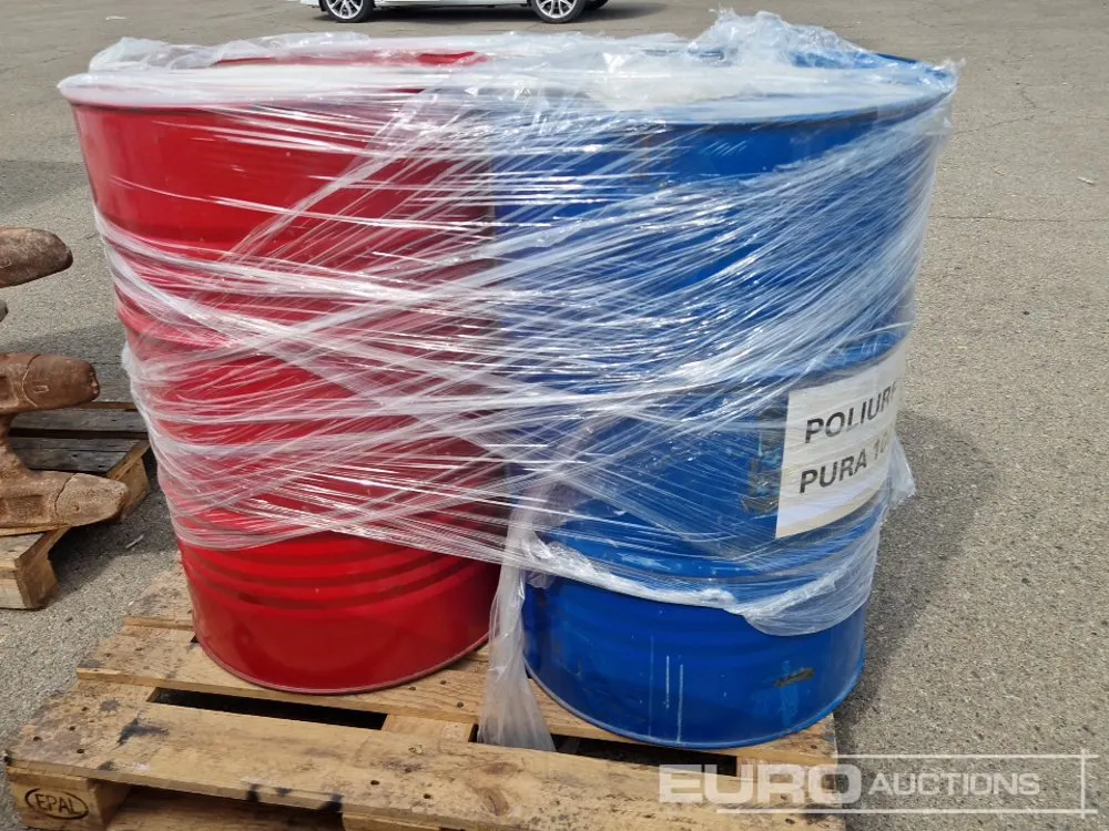 Pallet of Futurcoat Poliurea Paint Drums