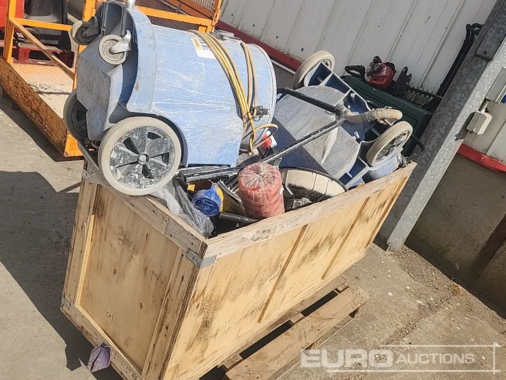 Crate of Cleaning Equipment
